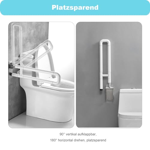 Aide personne âgée pour toilettes avec barre de douche - 7