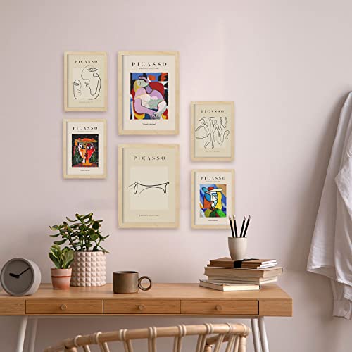 Nacnic Set Of 6 Pablo Picasso Posters. Women. Cubism And Surrealism Art Gallery Aesthetic Prints For Interior Design And Decoration. 8 X 11 In, 11 X 17 In. Unframed. #TOP4