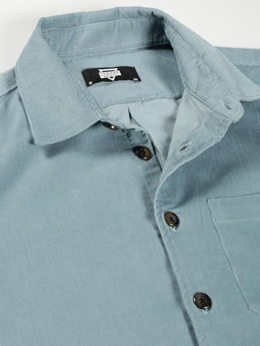 Image of Thomas Scott Men's Cotton Slim Fit Premium Corduroy Casual Shirt