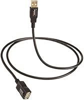 Amazon Basics USB-A 2.0 Extension Cable, Male to Female, 480Mbps Transfer Speed, 9.8 Foot, Black