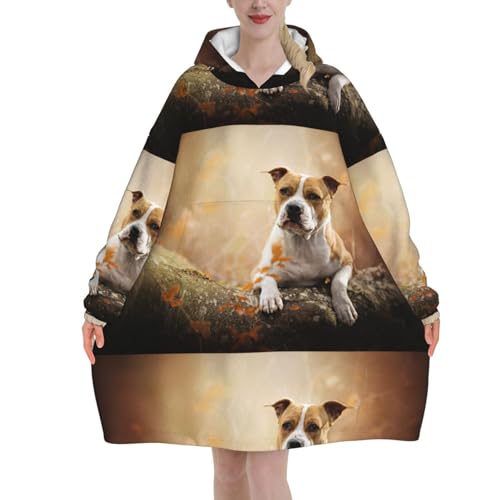 Sweat couverture Amstaff en flanelle le cadeau idéal pour les amoureux de chiens