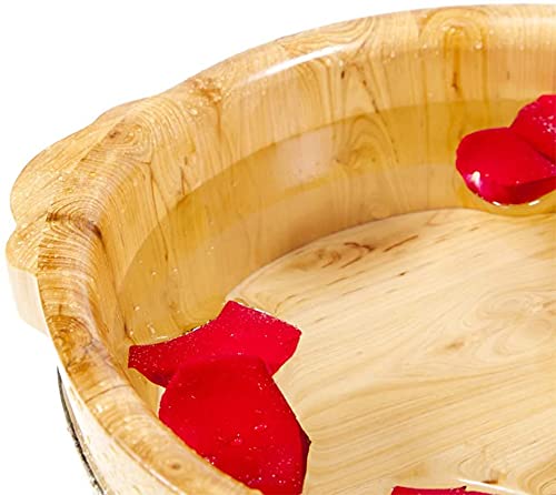 Spa de pies de madera maciza para pedicure y baño miniatura 7