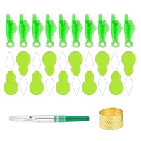 Pmeiduo 22 Stück Nadeleinfädler Set Einfädelhilfe für Nähnadeln Einfädler für Nähmaschinen Nadel Threading Tool Kunststoff Nähnadeln Einfädler für DIY Handnähen und Nähmaschinen