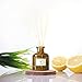 Reed Diffuser for Home & Bathroom | Citrusy Lemongrass Fragrance Diffuser | Aromatherapy Scented Oil Reed Diffuser Set for Rejuvenation & Refreshing Clarity | Scented Diffuser Sticks | Elevate Mood