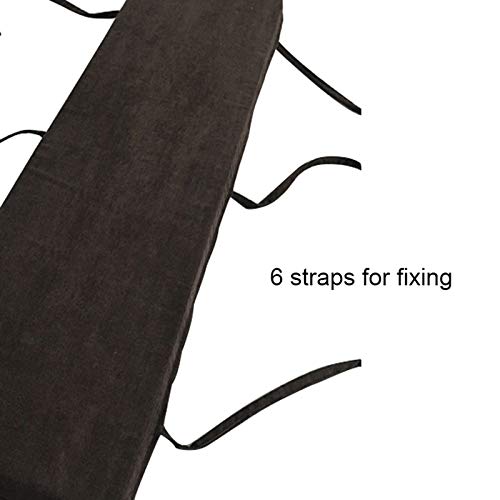 Coussin de banc 3 places velours pour soulager les assises dures - 7
