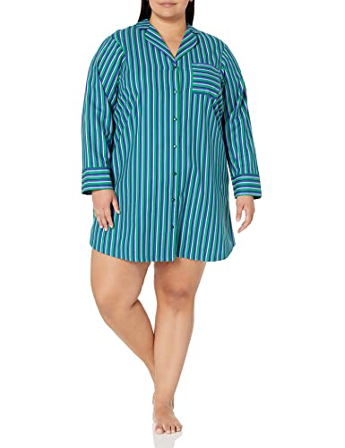 Image of Amazon Essentials Women's Woven Flannel Notch Collar Nightgown (Available in Plus Size)