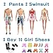 27 Pieces Doll Clothes and Accessories for 12 Inch Boy Doll and 11.5 Inch Girl Doll Include Boy Outfits Girl Outfits Boy Shoes Girl Shoes in Random Style Birthday Present for Girl and Kids