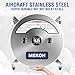 MEKOH Pressure Washer Surface Cleaner 24'', 4500PSI Stainless Steel Surface Cleaner Attachment with Wheels, Power Washer Accessory for Driveway Sidewalk Curb Deck Patio Cleaning, 3/8'' Quick-Connect