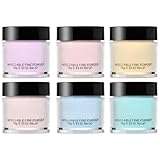 6-teiliges Tauchpulver, 6 Farben Acryl-Nagel-Tauchpulver, keine UV-/LED-Lampe erforderlich, langlebiges DIY-Set für Anfänger, Maniküre, DIY-Salon-Nagel-Tauchset