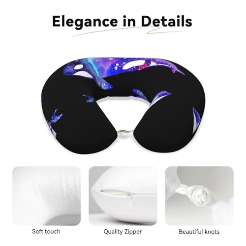 Almohada de poliéster negra ajustable para cuello miniatura 4