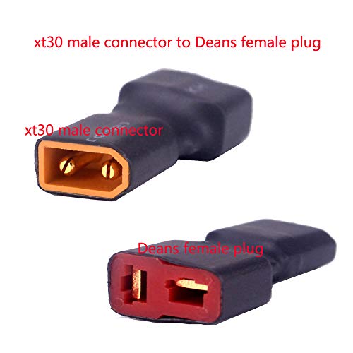 2 pares adaptadores de conector Deans-T a XT30 sin cable miniatura 4