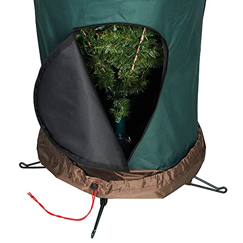 [Upright Tree Storage Bag] - 9 Foot Christmas Tree Storage Bag | Hold Your Artificial Trees Up To 9 Feet Tall - Keep Your Fake Tree Assembled | Hides Under Tree Skirt (9' - Large / Bag Only) #TOP7