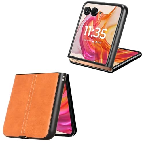 Hülle Case for Razr5 Cover,Leather Shell Business Armor Slim Bumper Shield for Motorola Razr 50 Ultra(25) - Image 3