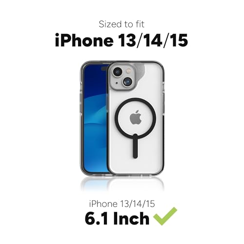 Image of ZAGG Santa Cruz Snap iPhone 15 /14 /13 Case - MagSafe Phone Case, Drop Protection (13ft /4m), Durable Graphene, Anti-Yellowing, and Scratch-Resistant Phone Case, Blue