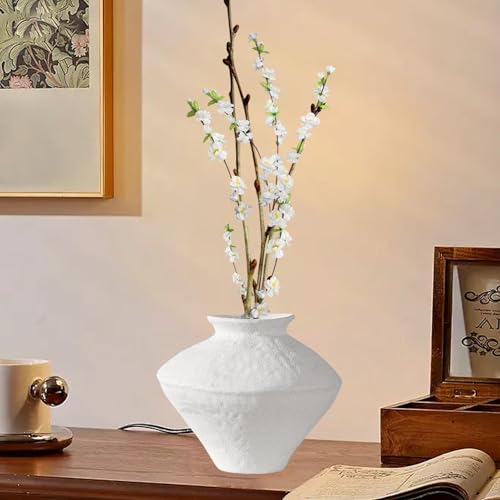 Jarrón decorativo para sala de estar soporte de cerámica de mesa nórdica boho 6