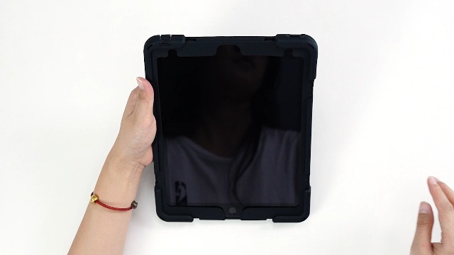 Gerutek Custodia per iPad Pro 12,9 pollici (6/5/4/3a generazione) 2022/2021/2020/2018, resistente agli urti, robusta custodia con portapenne, supporto girevole da polso, cinghia da polso, custodia
