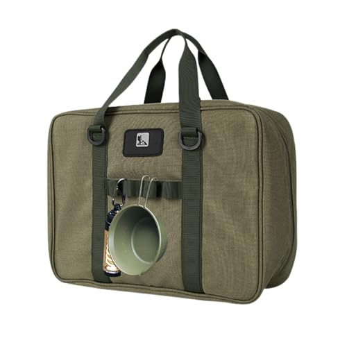 Borsa da cucina da campeggio - da viaggio organizer Oxford portaoggetti per stufa borsa da di grande capacità con cerniera a due vie custodia portatile per utensili da