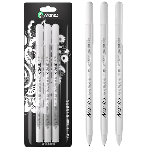 Stylo encre gel blanc pour papier noir RVOGJP feutre dessin croquis illustration