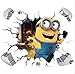 Sticker Mural Minions Affiche Décoration Murale Porte Autocollant Décoration De La Maison Mur Art Cadeau Enfants Intérieur Pvc Vinyle 60X90 Cm