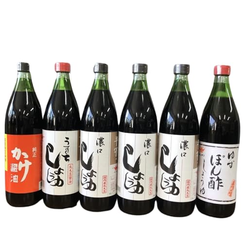 [センザン醤油]こいくち・うすくち・ぽん酢・かけ醤油セット