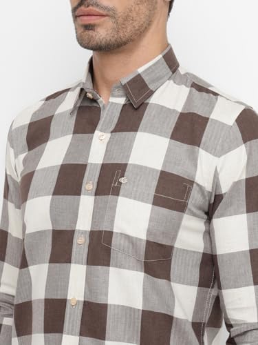 Image of Allen Cooper Checks Shirts for Men - 100% Cotton Comfort Fit Casual and Formal Shirt - Breathable, Soft, Classic Style (Multiple Colors)