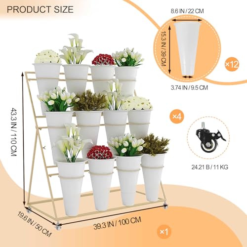 Chariot de présentation de fleurs pour optimiser l'espace vert - 3