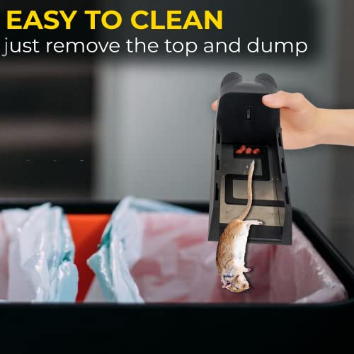 Trapped Elite Electric Rat Trap - Electric Rat & Mice Trap - Easy To Use & Set Up To Clean - Humane Rodent Trap - Family & Pet Safe. Perfect For Rats & Mice #TOP5
