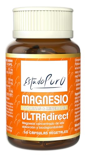Magnesio Estado Puro | Bisciglinato de Magnesio 1200mg + Marino 675mg | 60 Cápsulas (1 Mes) | Máxima Absorción Sin Molestias Digestivas | Energía, Claridad Mental y Recuperación Muscular | TONGIL