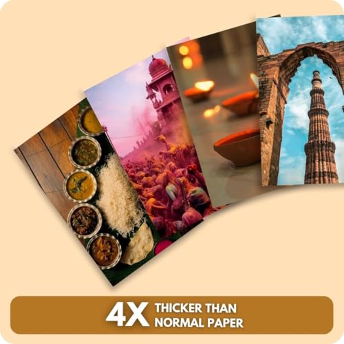 Image of 40-Piece Incredible India Mini Poster Set - Aesthetic Indian Culture & Heritage Wall Collage Kit (15x10 cm) | Traditional Travel Decor for Rooms, Scrapbooks, Diaries, Gifts