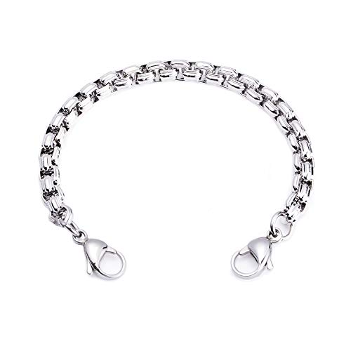 LinnaLove-Stainless Steel Rolo Chain Interchangeable Bracelets-Match Medical id tag(CK06-6)