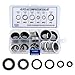 partszen 45pcs AC O Ring Kit O Ring Assortment Kit Car Air Conditioning Compressor Gasket Car Accessories AC Seal Kit Automotive AC Compressor Seals Self-Centered Bonded Seal Assortment for Car Truck