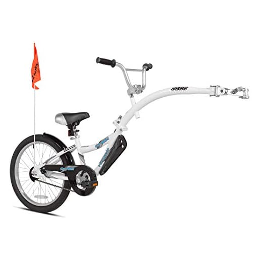 WeeRide 86455 Bicicleta Remolque Copilot, Niños, Blanco, M