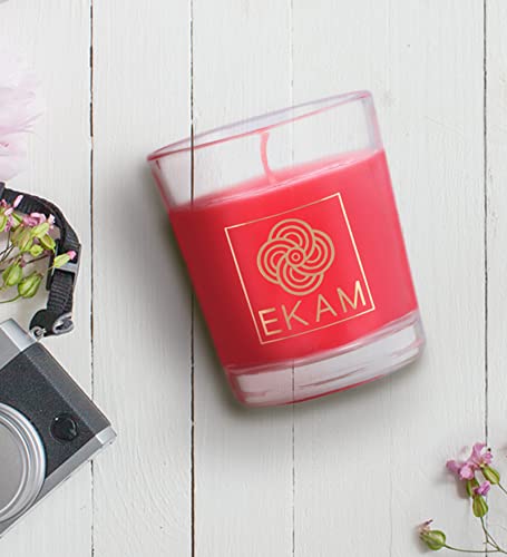 Image of EKAM Cinnamon Scented Votive Candle - 40 Grams Each - 10 Hours Burn Time - Ideal for Diwali, Home Decor & Gifting