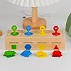 Amesor Juguetes De Clasificación Para Niños Pequeños - Juguete Educativo De Madera Para Primera Infancia,Caja Con Cerradura Educativa Para Formas Y Colores, Juego De Desarrollo Para Cumpleaños, Viajes #2