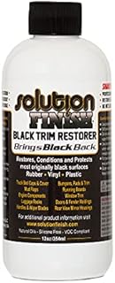 Solution Finish Black Plastic & Vinyl Plastic Trim Restorer - Car and Truck Polish - 12 oz
