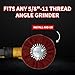 Satin Airway for Metal Finishing On High Speed Right Angle Grinder up to 3000 RPM Very Fine Maroon Finishes Like 320-400 Grit by (9