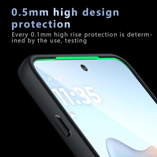 Image of QUIETIP Magnetic Case for Motorola Edge 70 Max with Screen Protector,Compatible with MagSafe Black