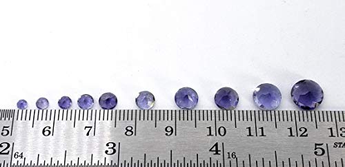 Iolite naturelle ronde 3.5mm calibrée pour réparer et fabriquer vos bijoux précieux - 3