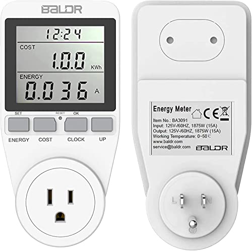 Baldr Projection Alarm Clock - Atomic Digital Alarm Clock With Projection On Ceiling & Baldr Wireless Weather & Rain Gauge With Remote Sensor - Weather Station - Battery Operated - Bundle Pack #TOP3