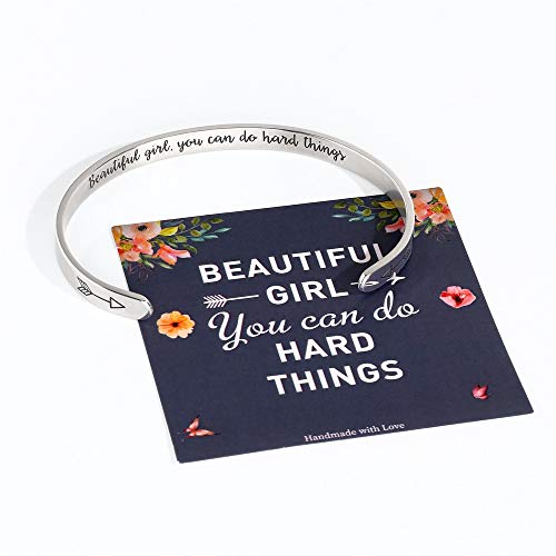 M MOOHAM Bracelets for Women Girls, Mantra Bracelet Funny Inspirational Jewelry Gifts for Best Friend, Mom, Daughter, Son, Sister, Niece Birthday Mothers Day Present Come Gift Box2