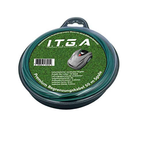 Preisvergleich Produktbild enenfeifei Begrenzungskabel (50 m), Begrenzungsdraht, Aussendurchmesser 2,45mm, Innendurchmesser 0,933mm² Verzinnter Kupferdraht, Premium Qualität