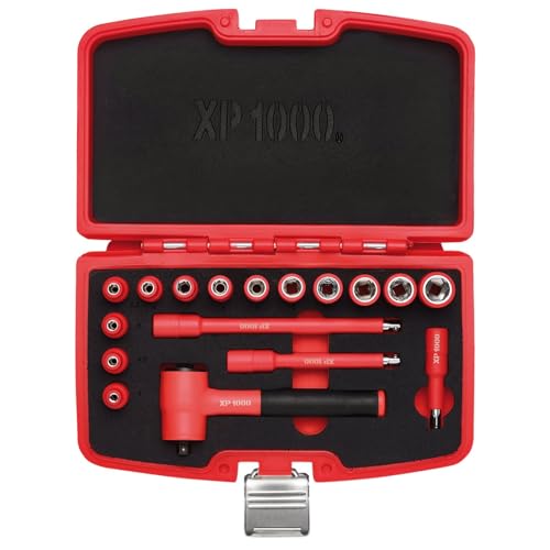 Draper XP1000 18115 VDE Metric Socket Set, 1/4" Sq. Dr. (17 Piece) - Image 2