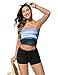 CRZ YOGA Womens 3'' Swim Board Shorts High Waisted Quick Dry Beach Swimwear Bottoms Bathing Trunks with Liner Black Medium