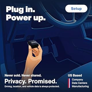 Bouncie GPS Tracker for Vehicles with Real-Time Location, Route History, Speed Monitoring, Geo-Fence & Accident Notifications - for Fleets & Family - Cancel Anytime