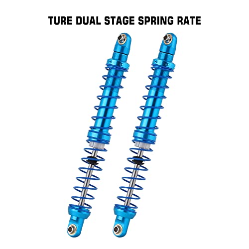 Injora Rc Shock Absorber Oil Adjustable Rc Damper Set With Springs For 1/10 Rc Truck Crawler Axial Scx10 Trx4 D90 (120Mm) #TOP1