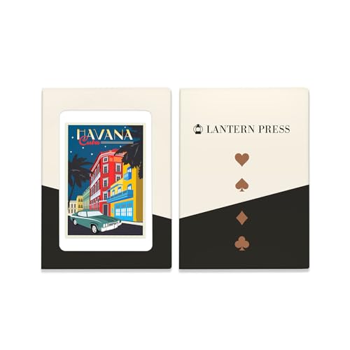 Lantern Press Havana Cuba 52 naipes póker tamaño miniatura 4