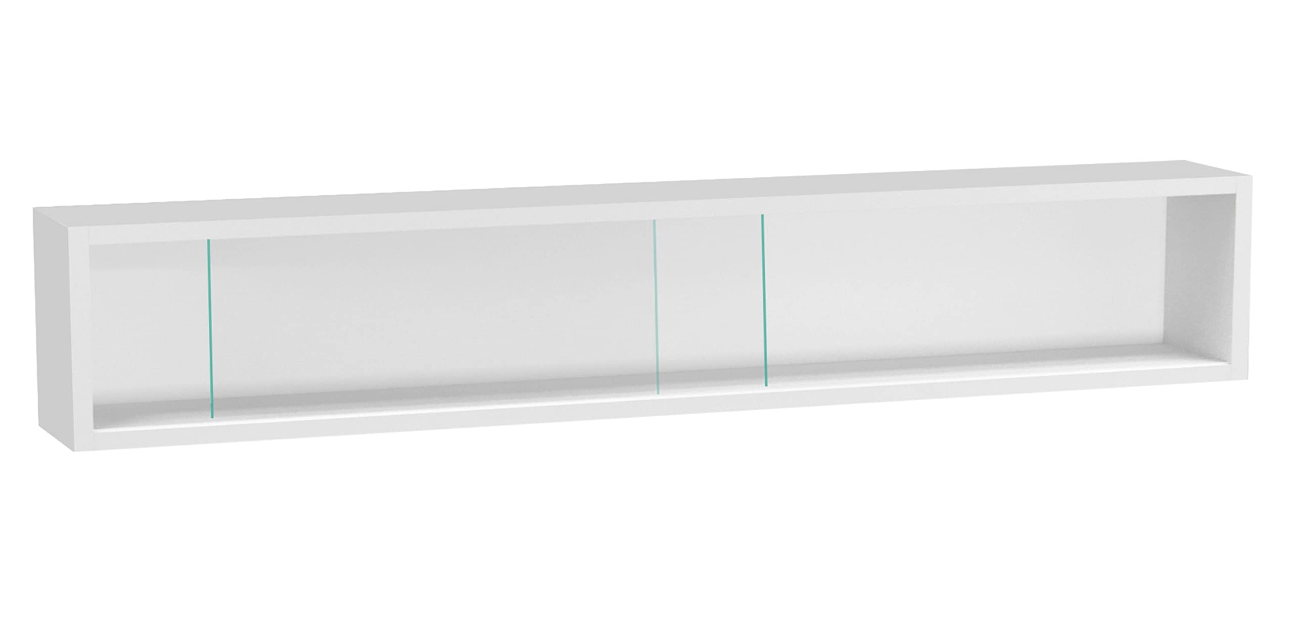VDD Vitrine Murale Suspendue Debout - Portes coulissantes - 95 x 18 x 12 cm