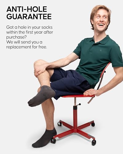 DANISH ENDURANCE Low-Cut Bamboo Viscose Ankle Socks for Men & Women, 6-Pack4