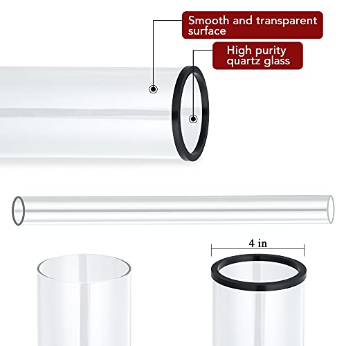 Pamapic Patio Heater Glass Tube Replacement For 4-Sided Outdoot Patio Pyramid Heater,49.5 Inch Tall thumb #4