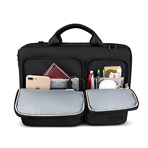 Nesitu Lightweight 360Protective 13.3 inch Laptop Bag Sleeve Case for 13 inch Macbook Pro Air Lenovo ASUS Hp Dell Water-Resistant Notebook Cover (black) (black 13.3 inch)
